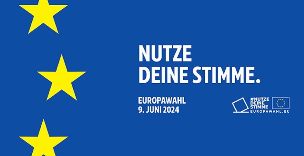 Nutze deine Stimme für die Europawahl am 9. Juni 2024.